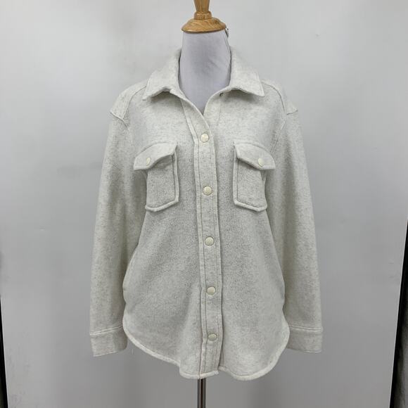 Haven Well Within Jacket Womens XS Extra Small Snow Snap Buttons Fleece Pocket - Picture 2 of 12